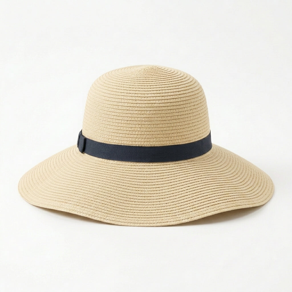 Women's Foldable Wide-Brim Straw Sun Hat