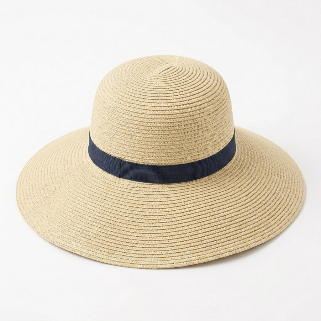 Women's Foldable Wide-Brim Straw Sun Hat