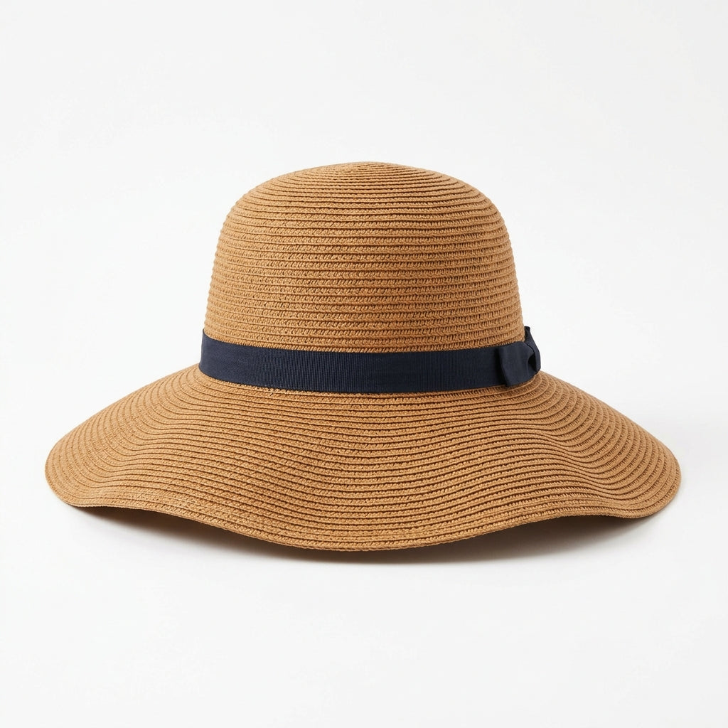 Women's Foldable Wide-Brim Straw Sun Hat