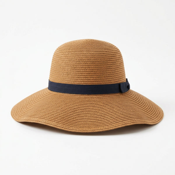 Women's Foldable Wide-Brim Straw Sun Hat
