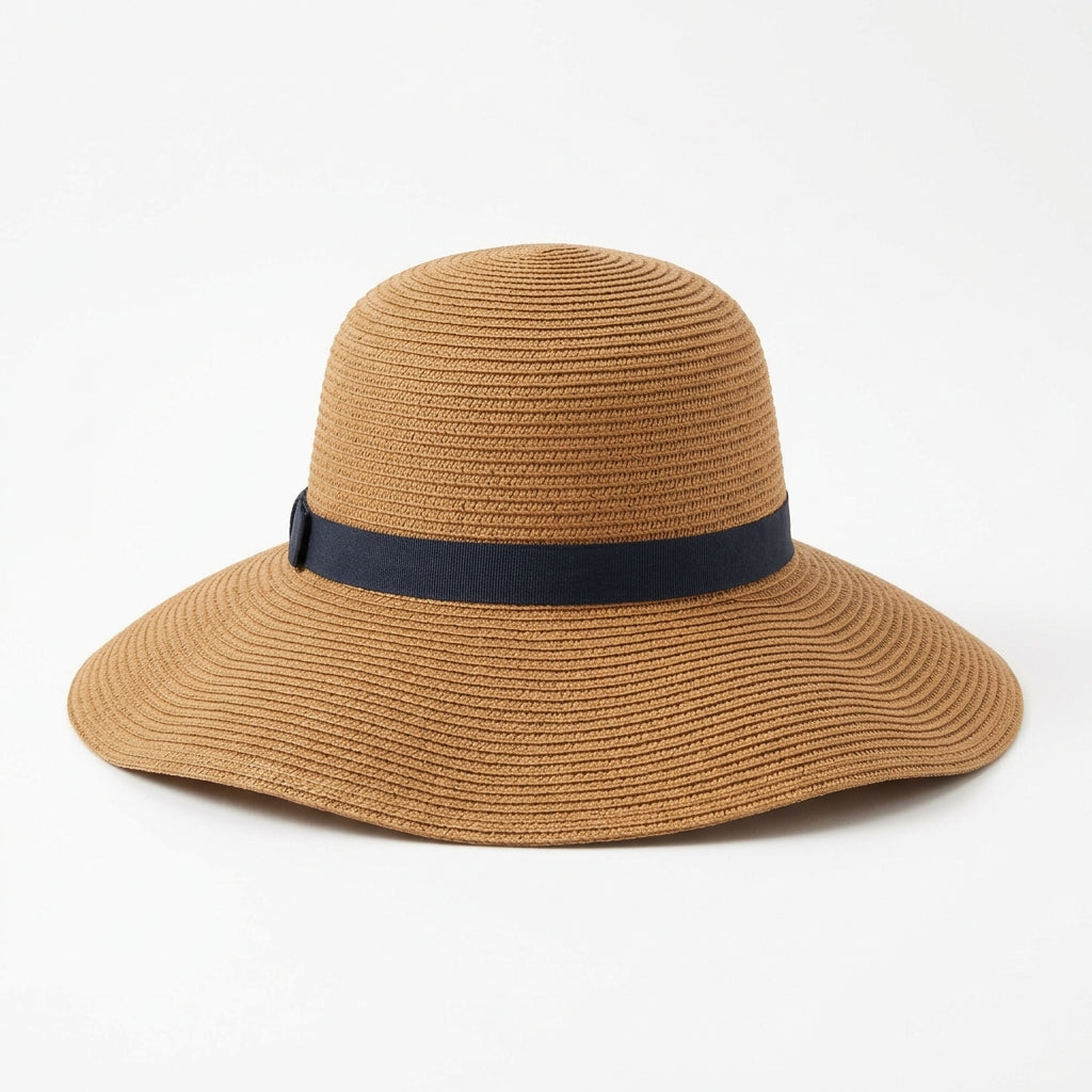 Women's Foldable Wide-Brim Straw Sun Hat