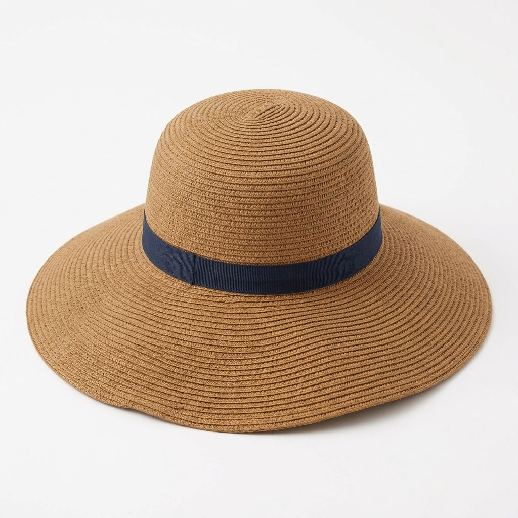 Women's Foldable Wide-Brim Straw Sun Hat