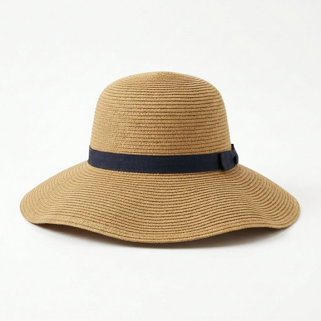Women's Foldable Wide-Brim Straw Sun Hat