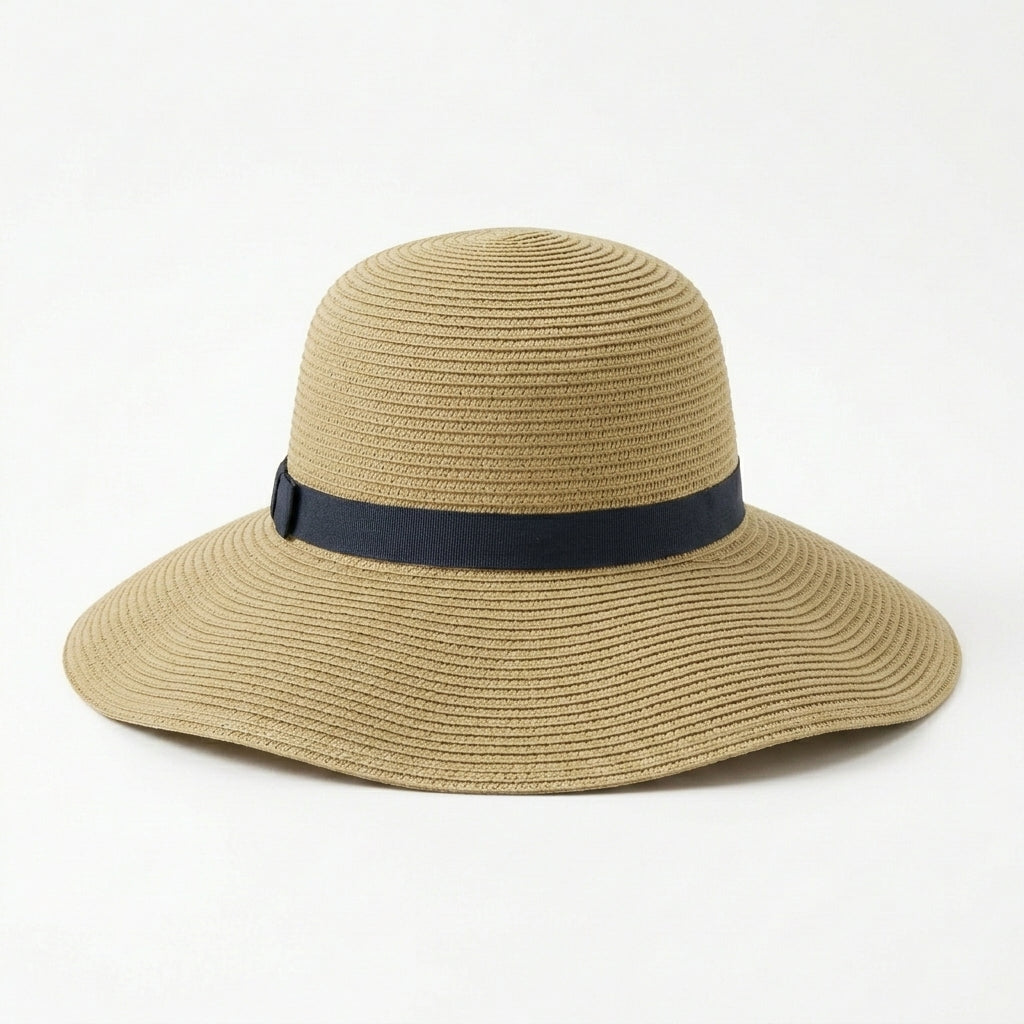 Women's Foldable Wide-Brim Straw Sun Hat