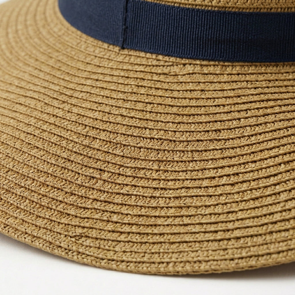 Women's Foldable Wide-Brim Straw Sun Hat