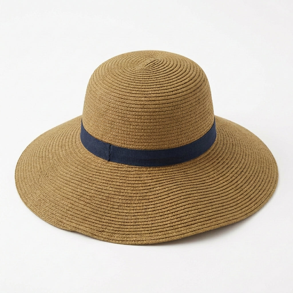 Women's Foldable Wide-Brim Straw Sun Hat