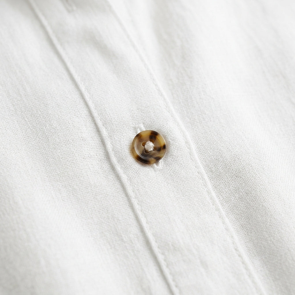 Vintage Linen Cotton Shirt Dress